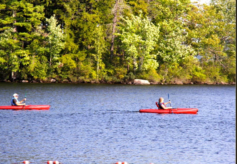 Boating scene from Colonial Mast Campground